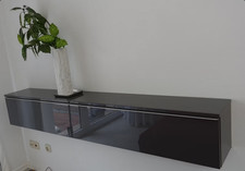 IKEA Besta Burs Hängeschrank grau hochglanz Sideboard Board Regal