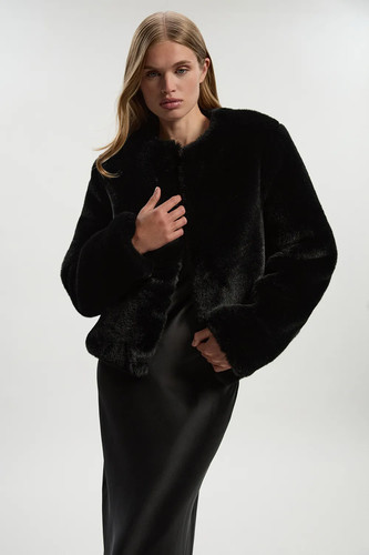 Karen millen kunstfellmantel - karen,