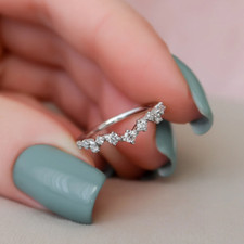 18 K Weißgold-Verlobungsring