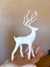 Hirsch Figur Kunschtoff / Weihnachtsfigur Hirsch / Weihnachtsdekorationen