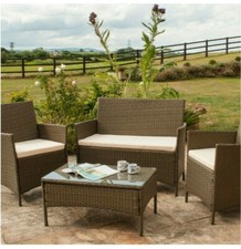 GÜNSTIG! 4-teiliges Rattan