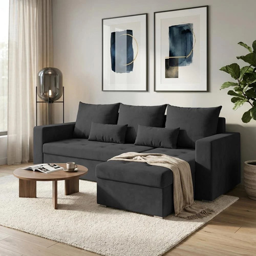 Graphit ecksofa form mit - graphit,