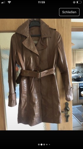 Ledermantel aus lammnappa - ledermantel,