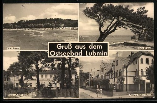 Ansichtskarte lubmin am - ansichtskarte, lubmin,