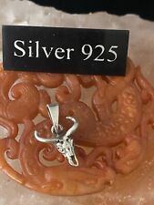 Silber Bison Totenkopf