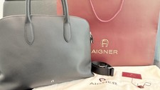 Aigner Aktentasche Reisetasche Leder Wie Neu Schwarz