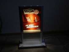 Seltene West Leuchtreklame Neon Zigaretten Reklame Werbe Lampe Display Automat