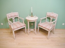 2 Sessel + Tisch Klassizismus