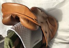 Stübben Sattel, 18er Vielseitigkeit Springen Modell Lohengrin, hellbraun, selten