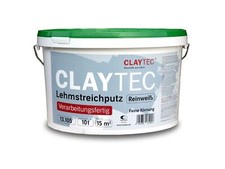 CLAYTEC Lehmstreichputz reinweiß, verarbeitungsfertig - 10 L (6,84 EUR/l)