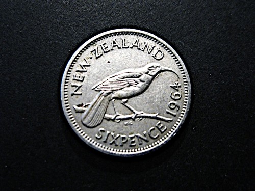 Neuseeland six pence 1964 - neuseeland,