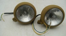 2 Oldtimer Scheinwerfer ev. Wehrmacht Afrika Korps VW Kübel Schwimmwagen 13cm