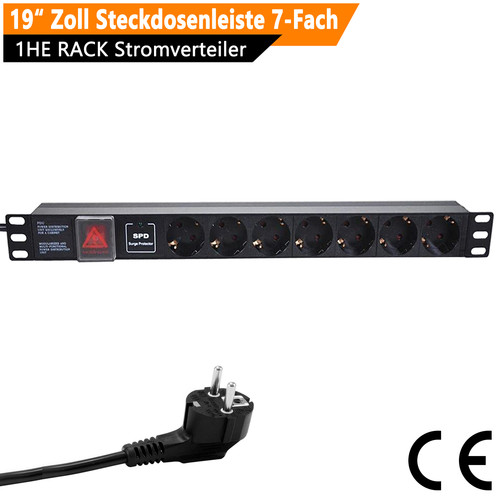 Steckdosenleiste zoll 1he - steckdosenleiste, 19