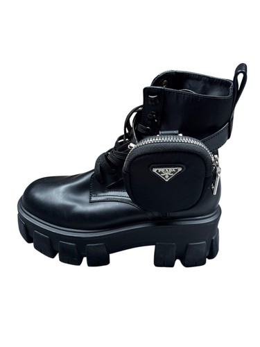 Prada monolith combat boots - prada,