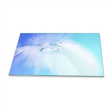 Herdabdeckplatten Ceranfeld Spritzschutz Glas Universal 90x52 Abstrakt Blau Deko