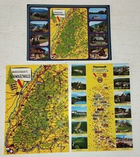 3x AK Schwarzwald Wanderkarte
