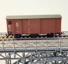 BEMO H0e 2002,  Gedeckter Güterwagen DB Stuttgart 477 , sehr guter Zustand, OVP