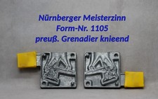 Nr.1105 - Nürnberger Meisterzinn, Grenadier - Soldat, Zinngießform, Zinngußform,