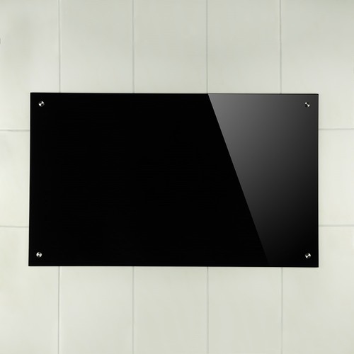Spritzschutz schwarz 70x60cm - spritzschutz,
