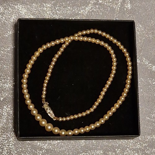Vintage perlenkette mit 835 - vintage,