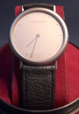 Georg Jensen Quarz Armbanduhr mit Faltschliesse Edelstahl matt Design 347