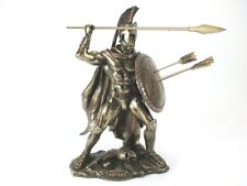 Leonidas Spartaner Krieger bronzierte Figur 26 cm Veronese Kollektion