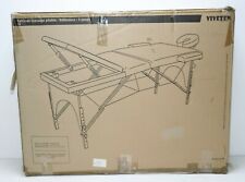 Linxor zusammenlegbarer Massagetisch 3Zonen aus Holz mit Reiki Endplatte in Rose