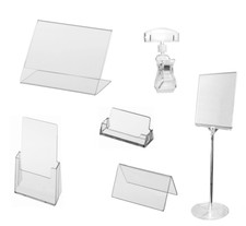 Werbeaufsteller Prospektständer Preisschildhalter verschiedene Modelle