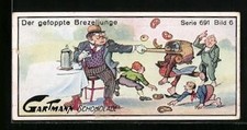 Sammelbild Gartmann´s Schokolade, Lustige Streiche, Der gefoppte Bretzeljunge 