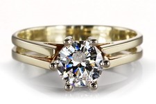 Ring solitär brillant - brillant, ca