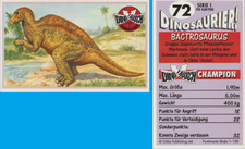 Sammelkarte dinosaurier dino - sammelkarte,