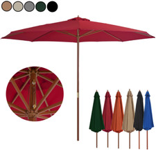 Sonnenschirm Gartenschirm Marktschirm 350cm UV Schutz 80+ Balkon Garten Terrasse