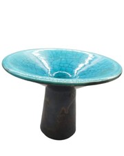 1960er Groeneveldt Kerzenhalter - Craquelé Glasur - Keramik Holland