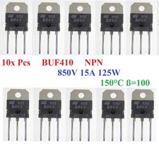 10x BUF410 850V 15A 125W Power Transistor TO-247 TO-218 2SC2581 2N3055 TIP120 MJ