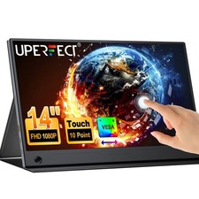 14 Zoll Portable Monitor Touchscreen Tragbarer Monitore FHD 1920x1080 HDMI USB C