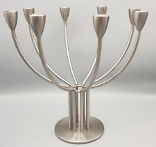 IKEA 'Stockholm' Kerzenleuchter 8-armig Edelstahl ca. 33 cm hoch Hagberg gut