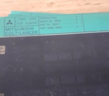 Mitsubishi Colt Lancer Microfiche Katalog 8 Stk Oldtimer Dachbodenfund