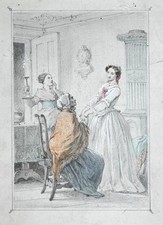 c1850 Interieur Braut Hochzeit