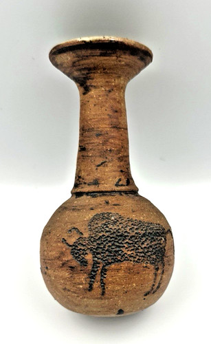 Kokopelli clay pottery vase - kokopelli,