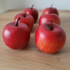 6 x Äpfel Attrappen