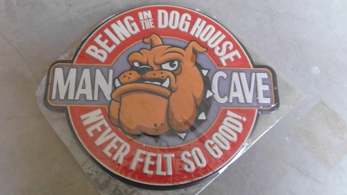 Blechschild hund männer - hund,