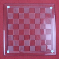 Glas Schachspiel, Vintage