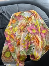 wunderschönes  Strandkleid /Strandponcho von Milly Cabana Gr. M, neu, 100% Seide