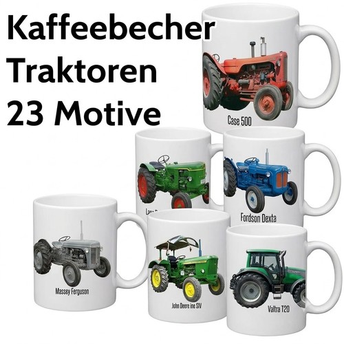 Kaffeebecher mit traktor - kaffeebecher,