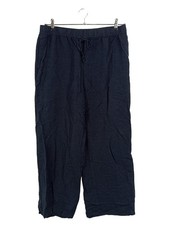 H&M Baggy Pants Damen Hose Gr. DE 40 blau Casual-Look
