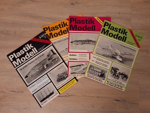 Plastik modell zeitschrift - 4x,