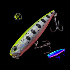 Topwater 6,6cm Glider Jerkbait Jerk Popper Kunstköder Twitchbait Barsch Pike