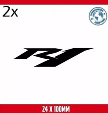 2x Yamaha R1 24x100mm Aufkleber Sticker Motorrad Motorsport Autocollat Étiquette