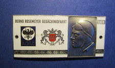 Rarität !! Bernd Rosemeyer Gedächtnisfahrt 1969 Plakette,  ca. 142 Gramm