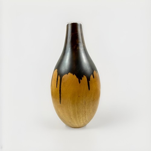 Große holz bodenvase - große,